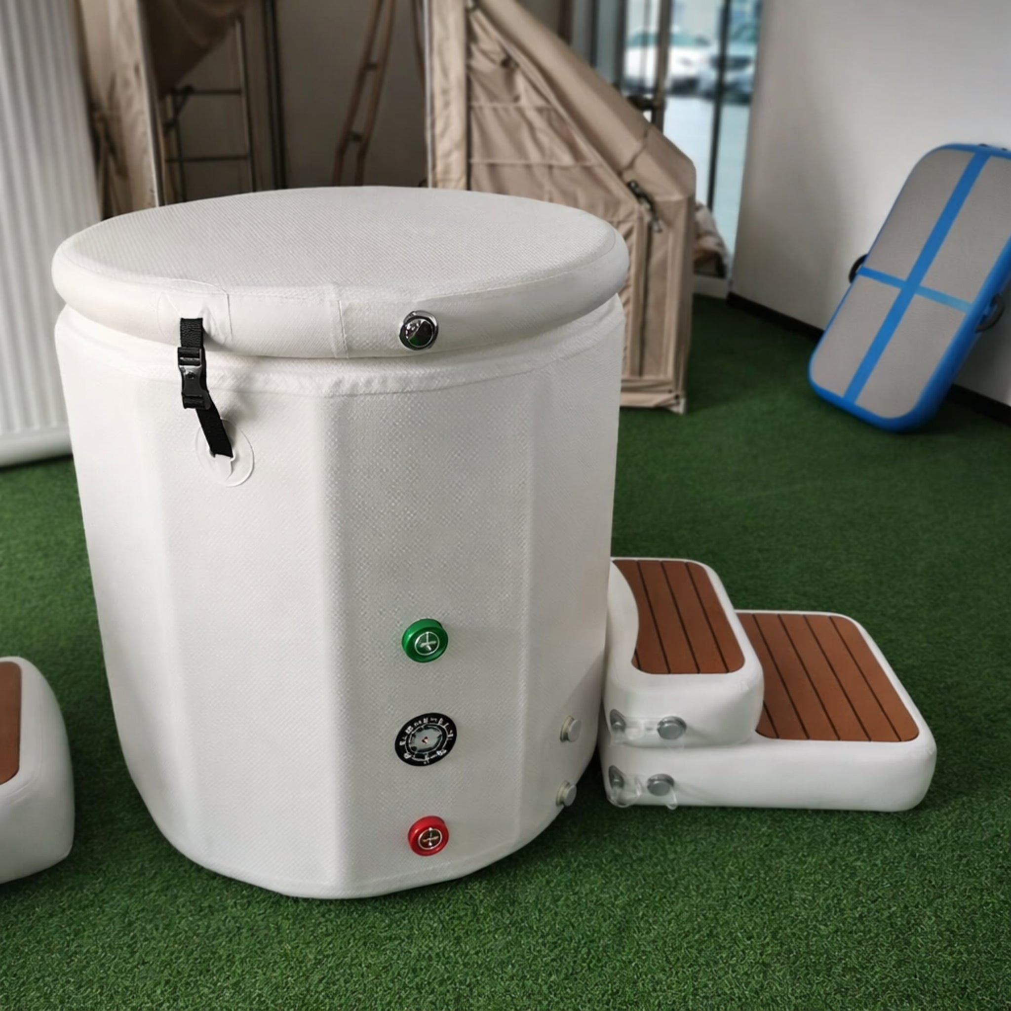 Inflatable Ice Spa Bath Tubs Cold Water Ice Bucket Plunge Bath Tub round Recovery Portable Air Tub Sale
