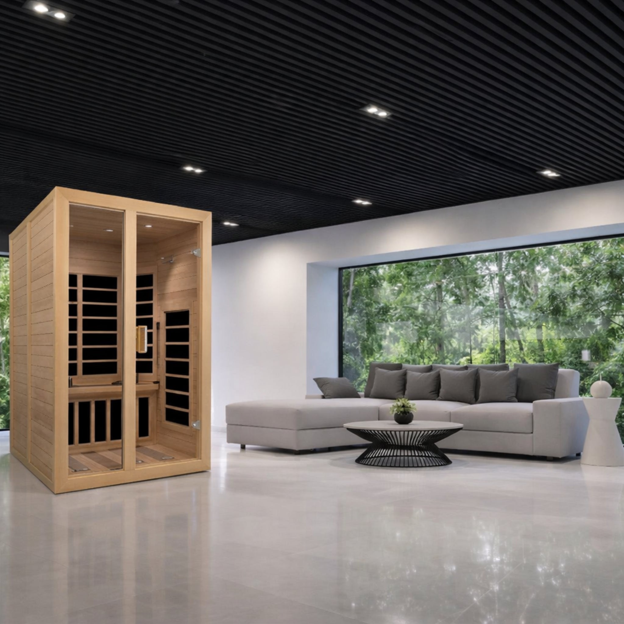 Santiago 2 - Person FAR Infrared Sauna in Hemlock