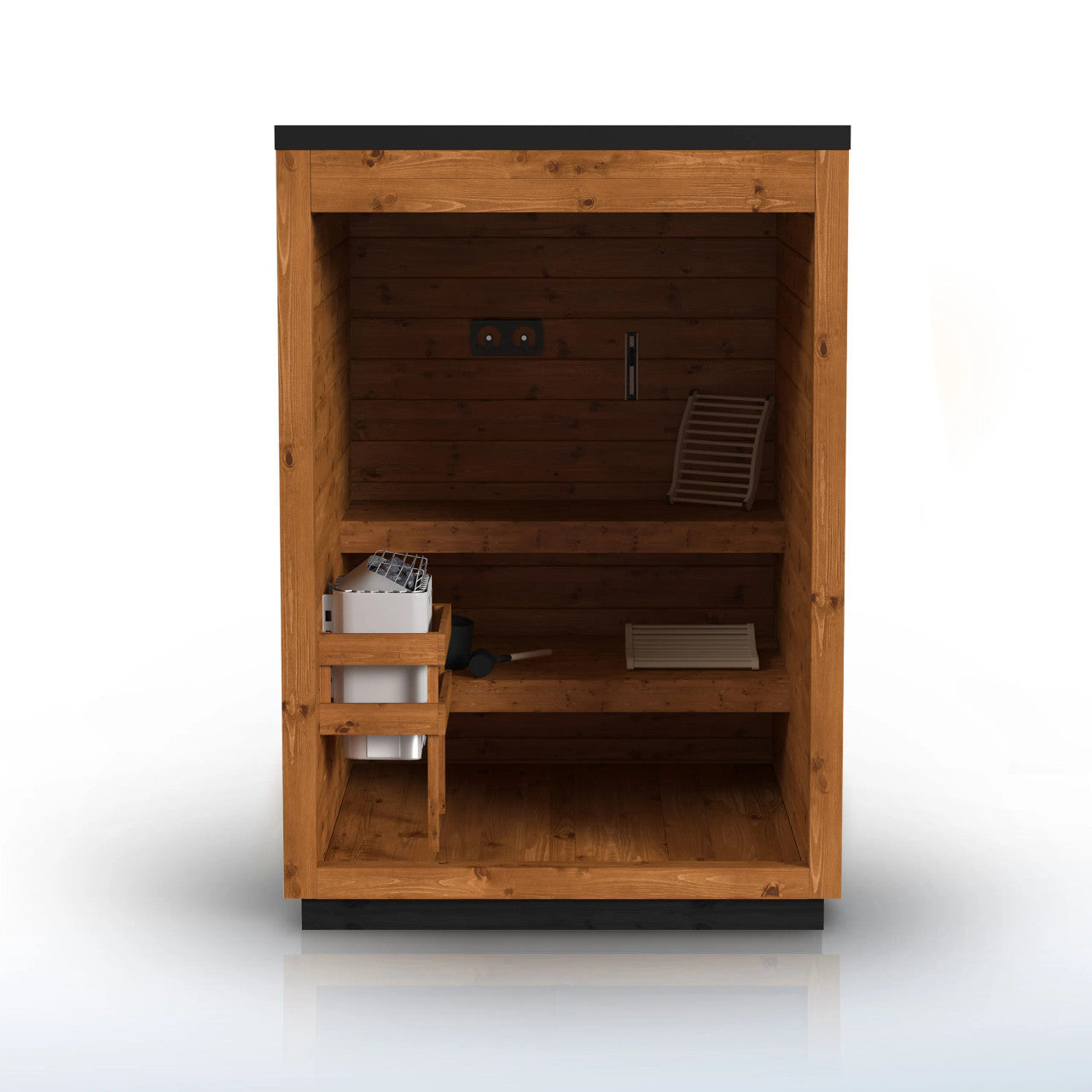 Aris 2-Person Outdoor Thermowood Traditional Wet/Dry Sauna