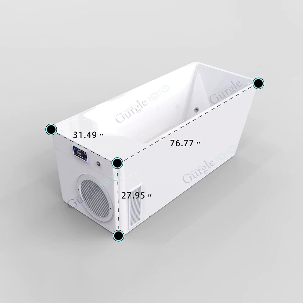 Sports Recovery Therapy Ice Bath Tub Wifi APP Control Acrylic Cold Plunge All in Bathing Athlete Spa Bathtub