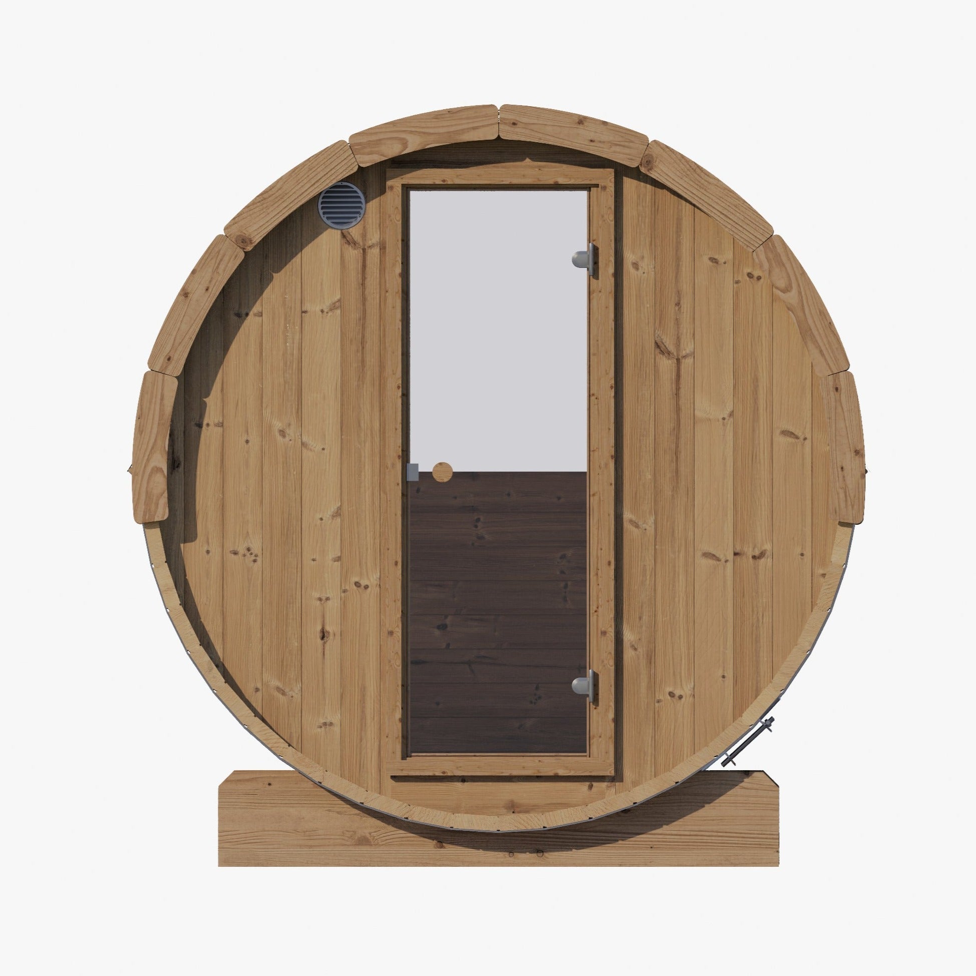 SaunaLife Model E6W 2-Person Outdoor Barrel Sauna