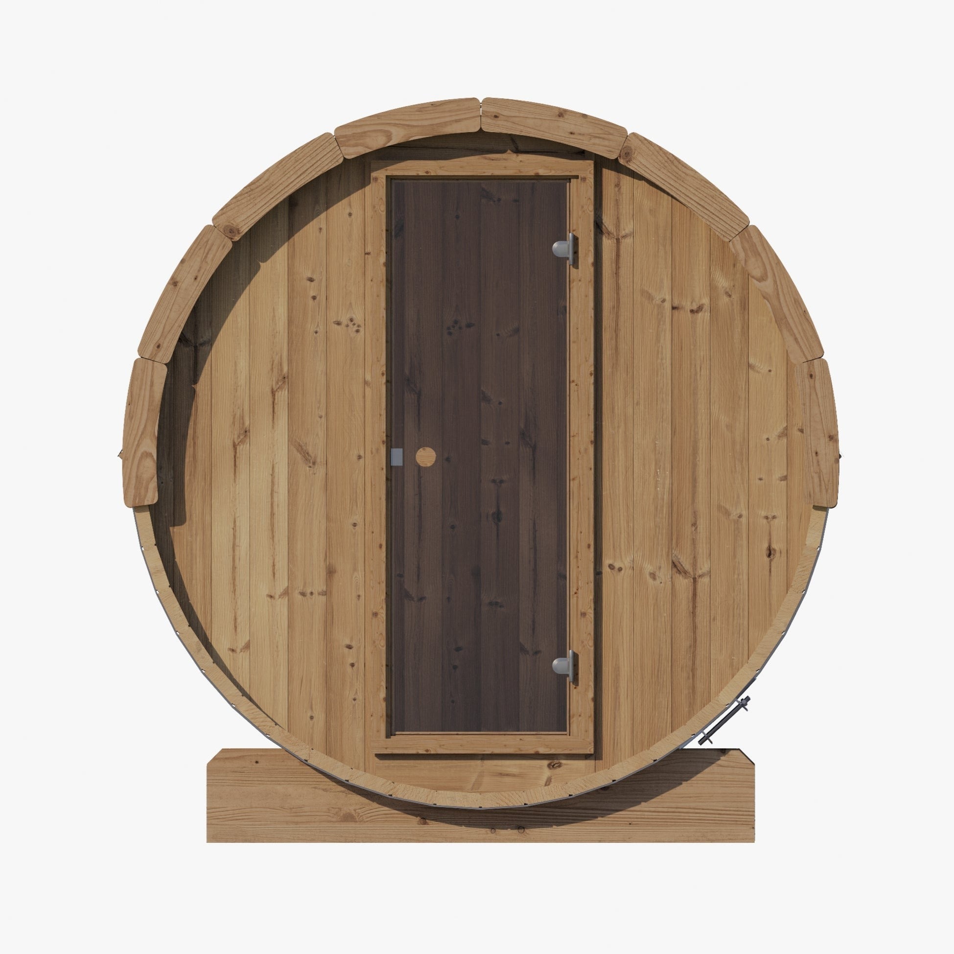 SaunaLife Model E7 4-Person Outdoor Barrel Sauna