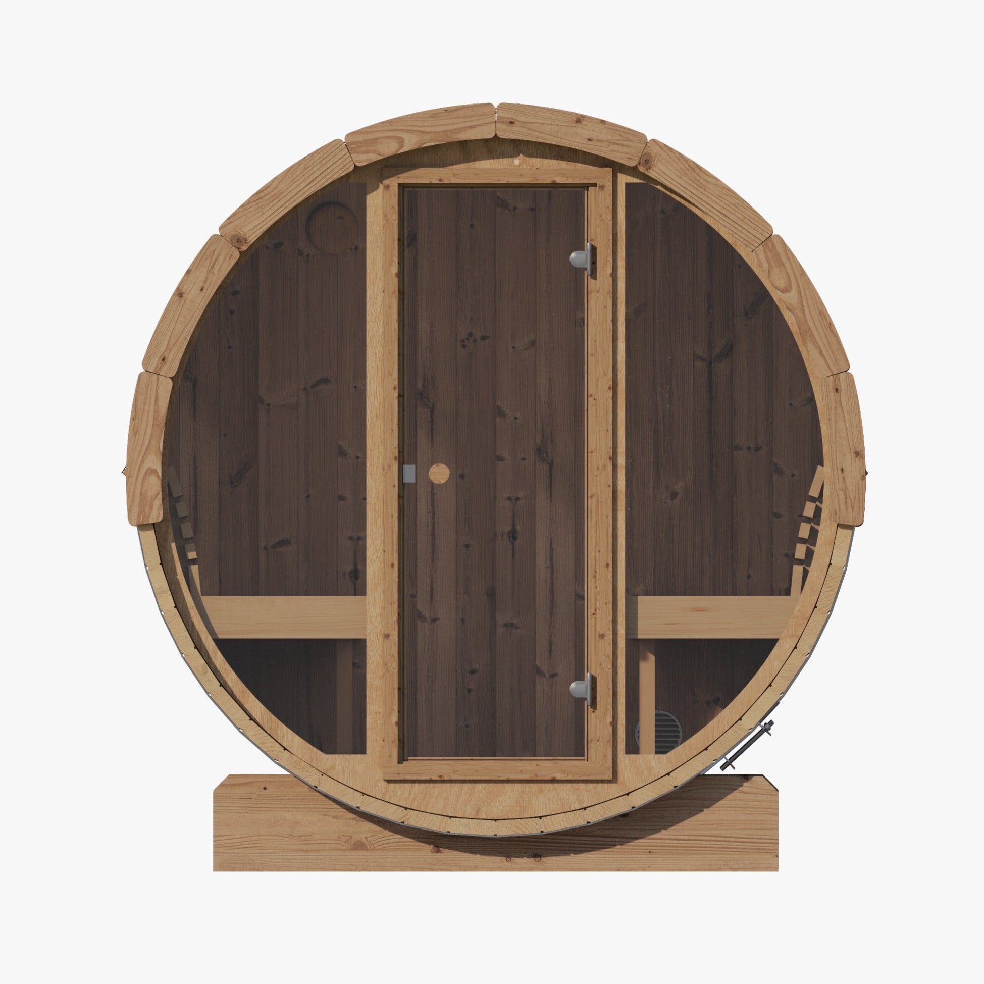 SaunaLife Model E8G 6-Person Outdoor Barrel Sauna