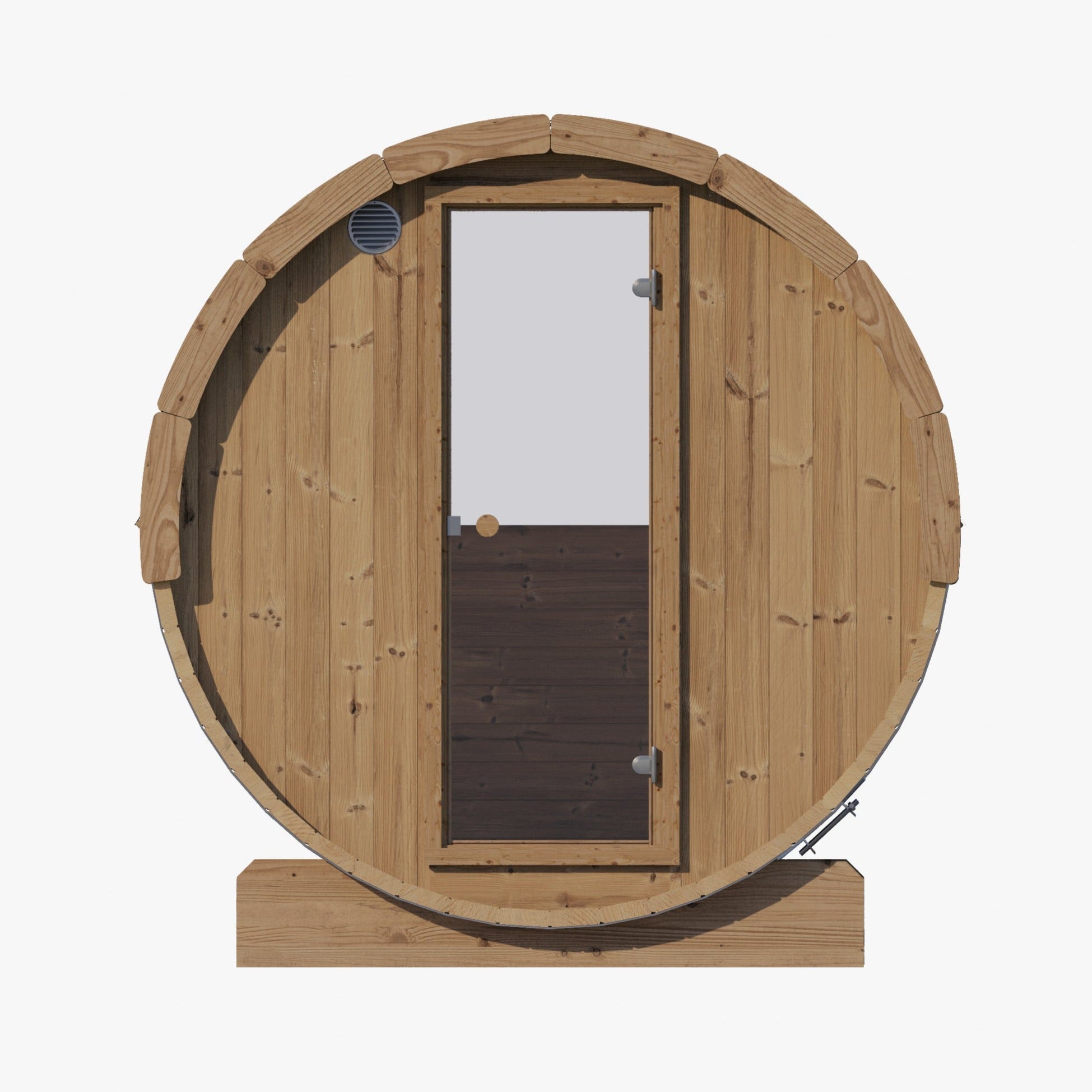 SaunaLife Model E8W 6-Person Outdoor Barrel Sauna