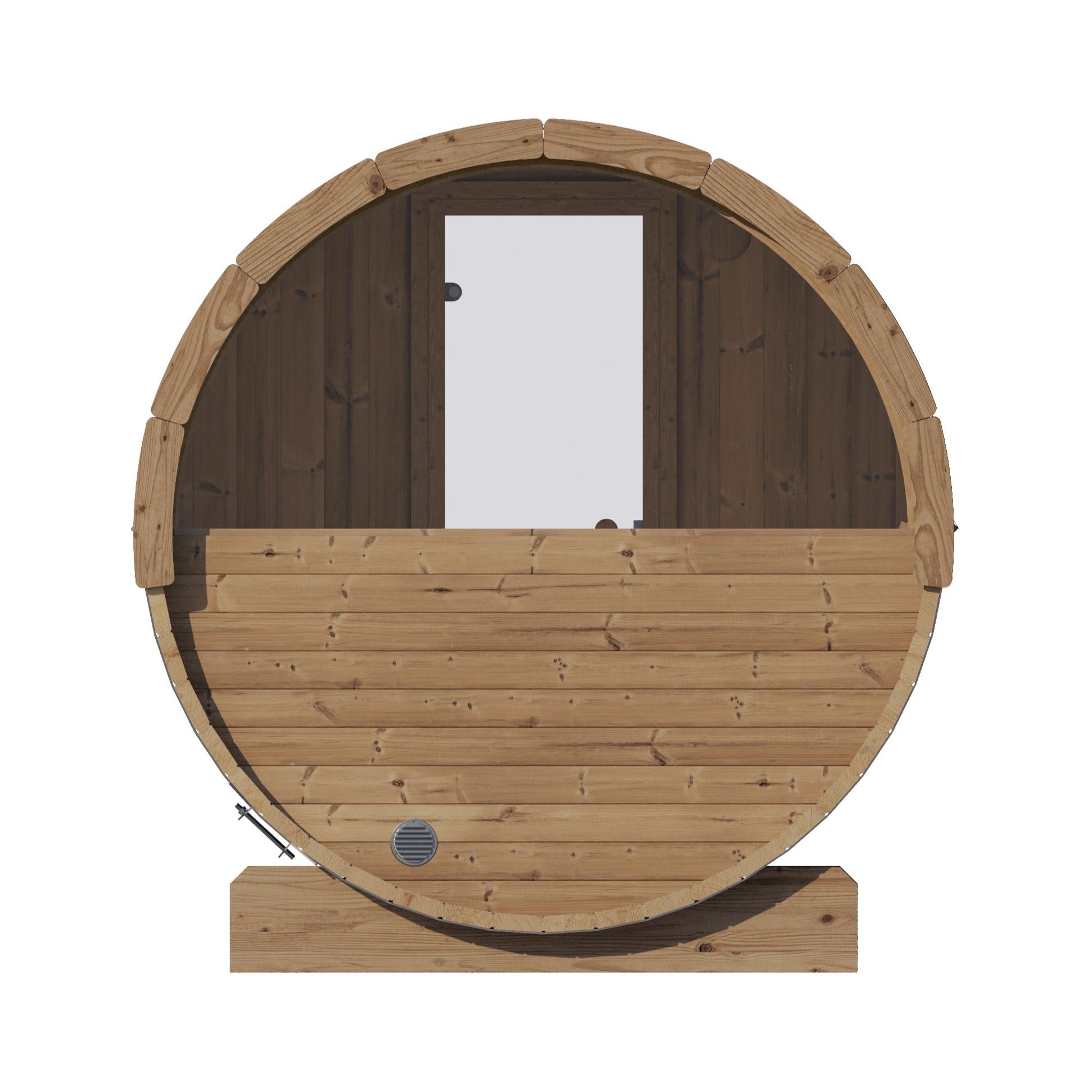 SaunaLife Model E8W 6-Person Outdoor Barrel Sauna