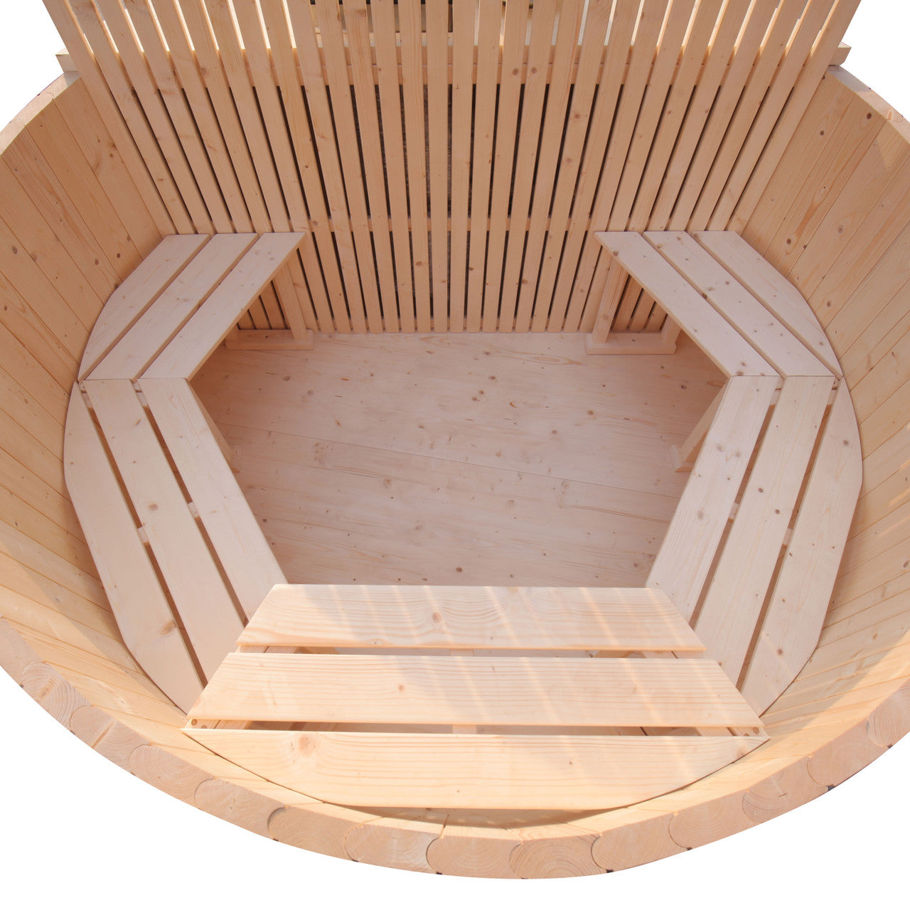 Wood-Fired Pine Hot Tub & Ice Bath with Internal Stove – 4-5 Person