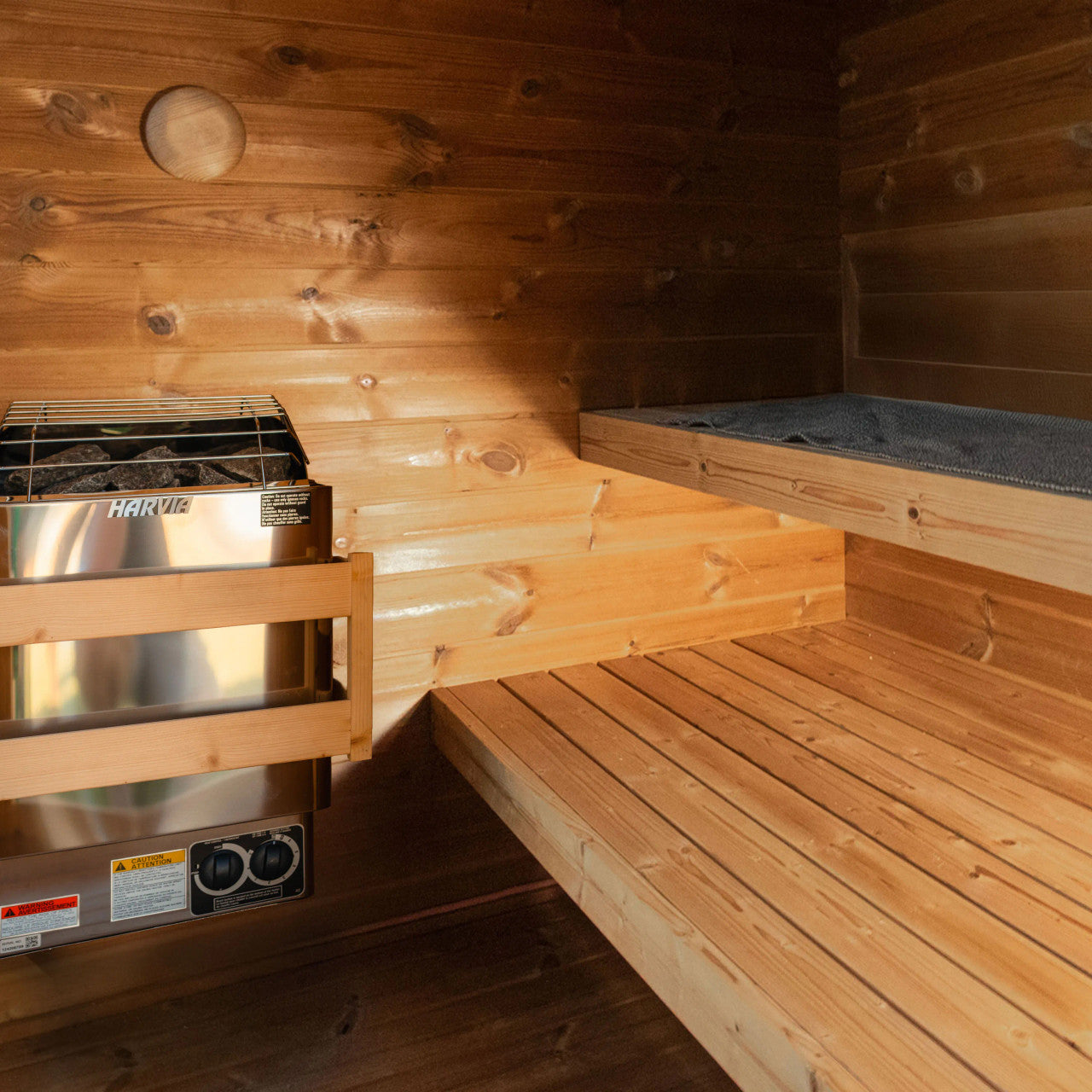 Aris 4-Person Outdoor Thermowood Traditional Wet/Dry Sauna