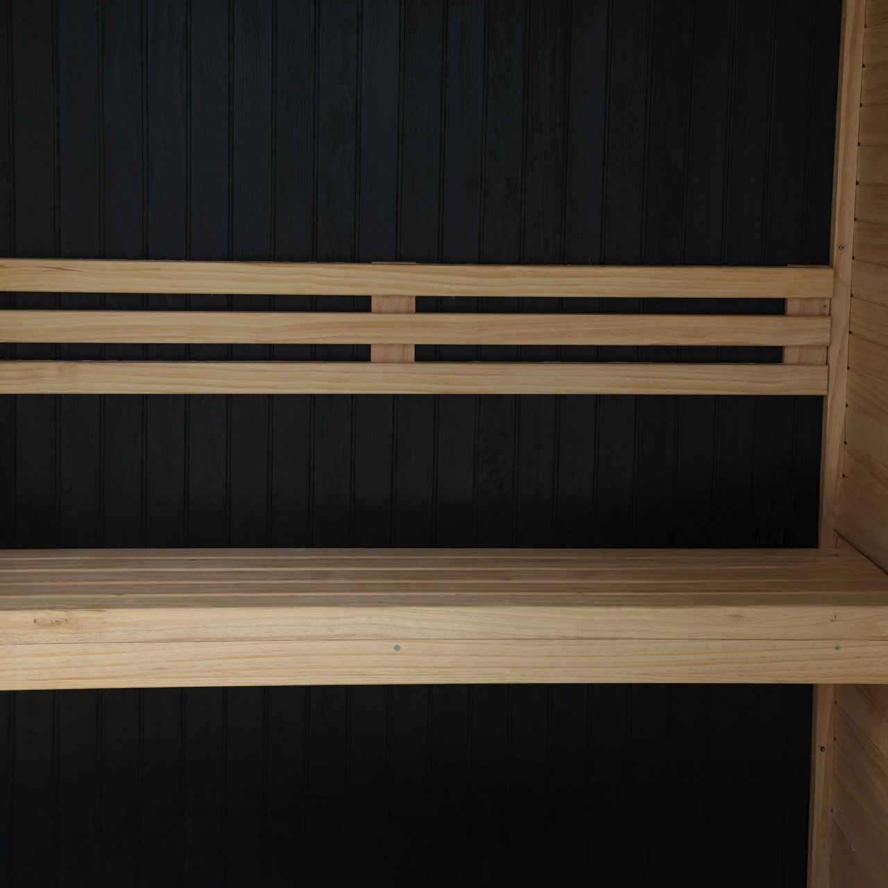 Orchid 3-Person Indoor Canadian Hemlock Traditional Wet/Dry Sauna with Black Finish