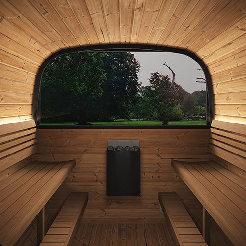 SaunaLife Model CL12GCP 8-Person Outdoor Traditional Sauna