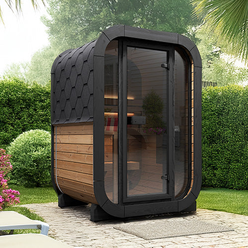 SaunaLife Model CL3G 2-Person Outdoor Cube Sauna