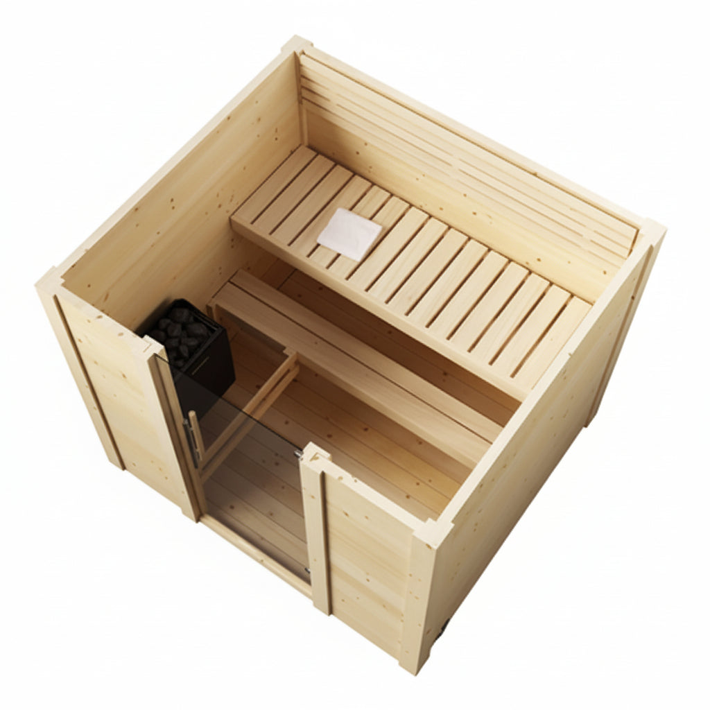 SaunaLife Model G2 4-Person Traditional Outdoor Sauna