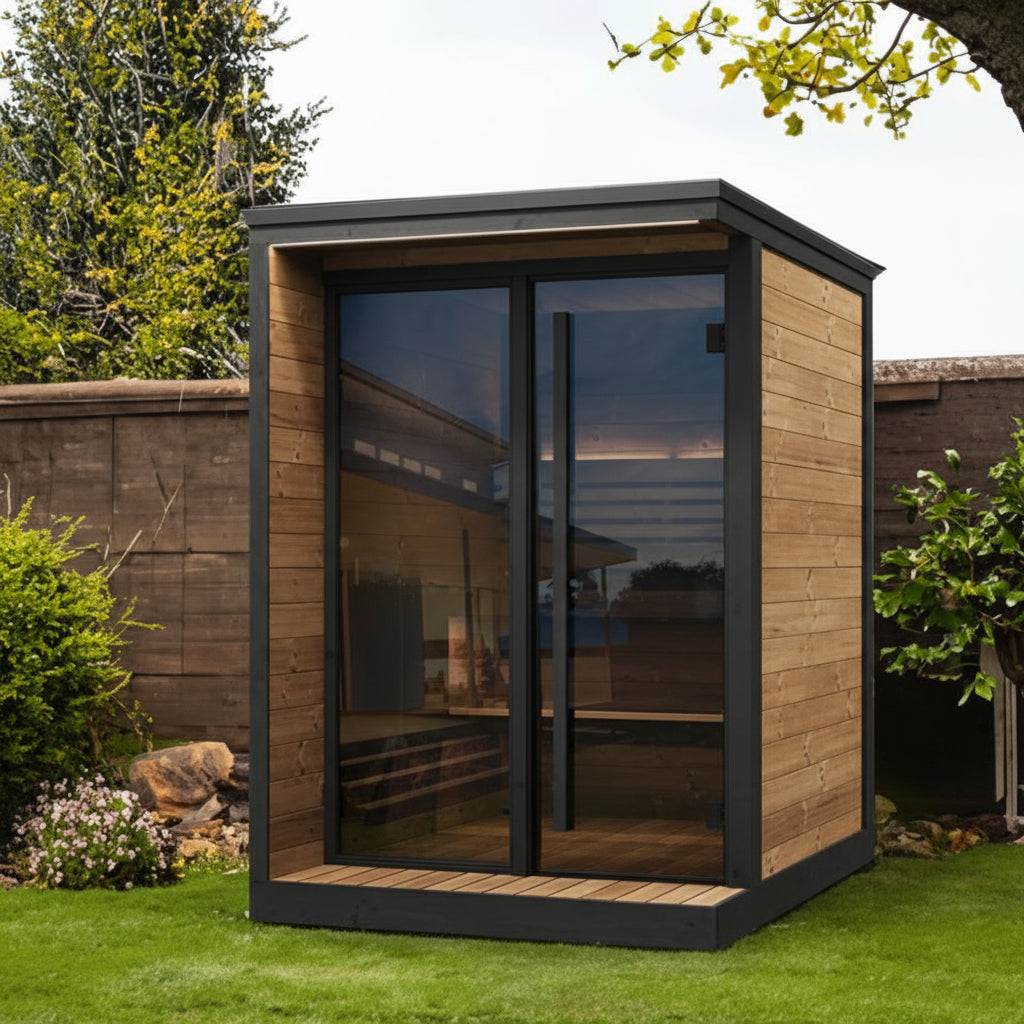 SaunaLife Model GL4 4-Person Luxury Outdoor Traditional Sauna