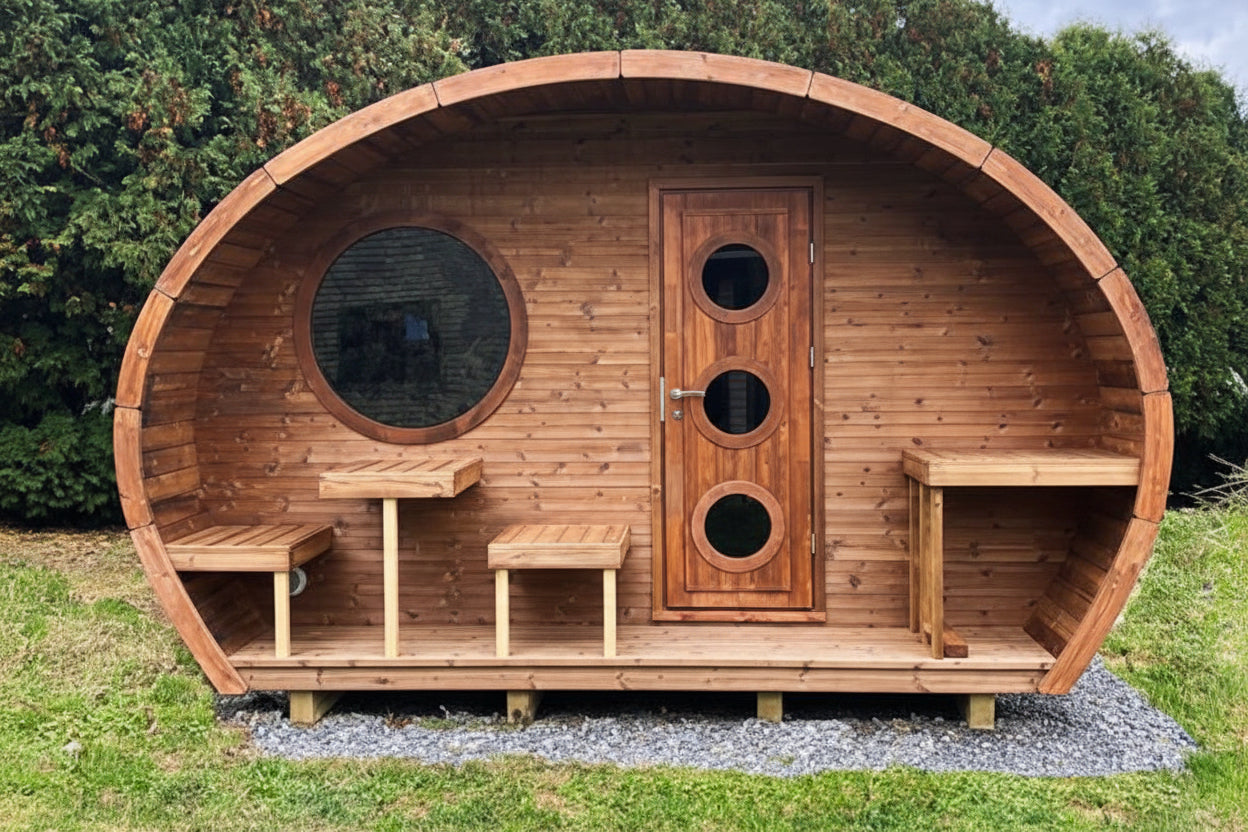 SaunaLife Model G11 8-Person Outdoor Traditional Sauna