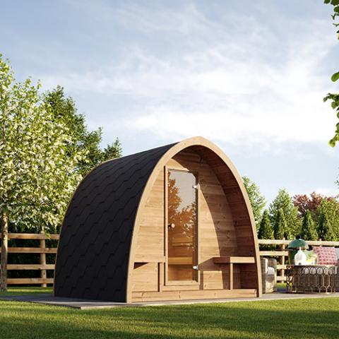 SaunaLife Model G3 6-Person Outdoor Traditional Sauna
