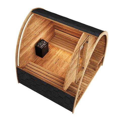 SaunaLife Model G3 6-Person Outdoor Traditional Sauna