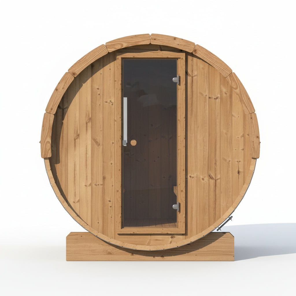 SaunaLife Model E8 6-Person Barrel Sauna