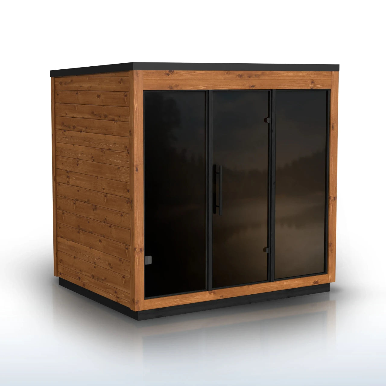 Aris 4-Person Outdoor Thermowood Traditional Wet/Dry Sauna