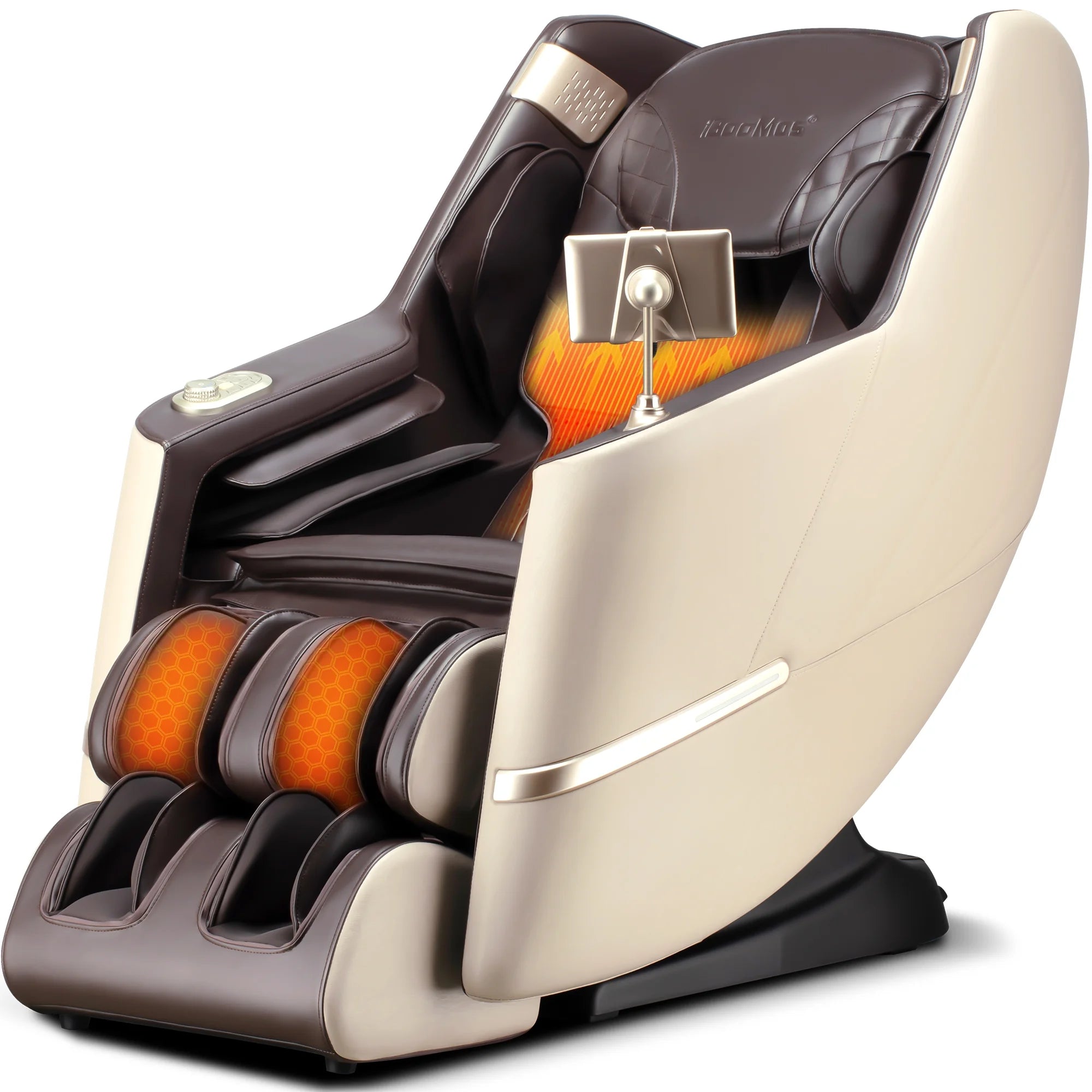 4D Massage Chair Full Body Zero Gravity, Massage Chairs and Recliners with Heated, SL Track, Bluetooth, APP Controller(Beige)