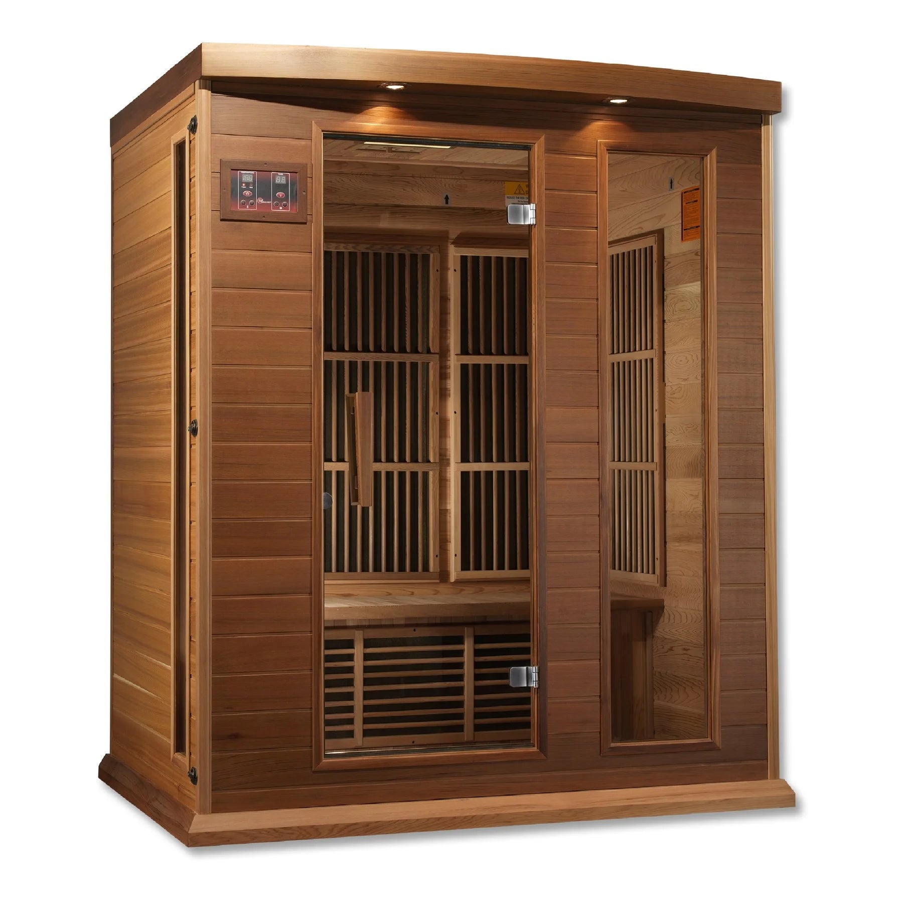 3-Person near Zero EMF (Under 2MG) FAR Infrared Sauna (Canadian Hemlock)