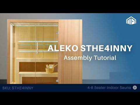 4-Person Indoor Canadian Hemlock Traditional Wet/Dry Sauna with LED Lighting