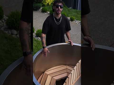 Stainless Steel Hot Tub & Cold Plunge Tub with Wood-Fired Heater – 1-3 People
