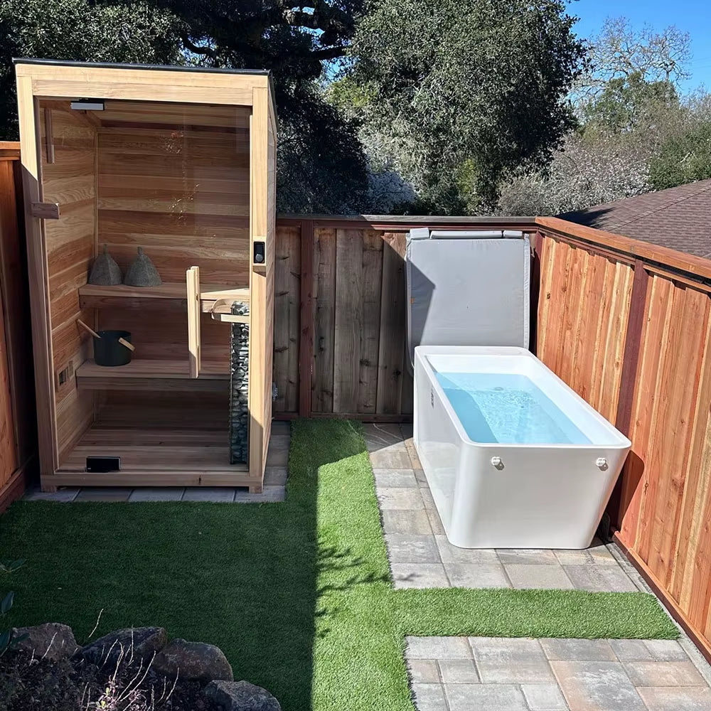 Sports Recovery Therapy Ice Bath Tub Wifi APP Control Acrylic Cold Plunge All in Bathing Athlete Spa Bathtub