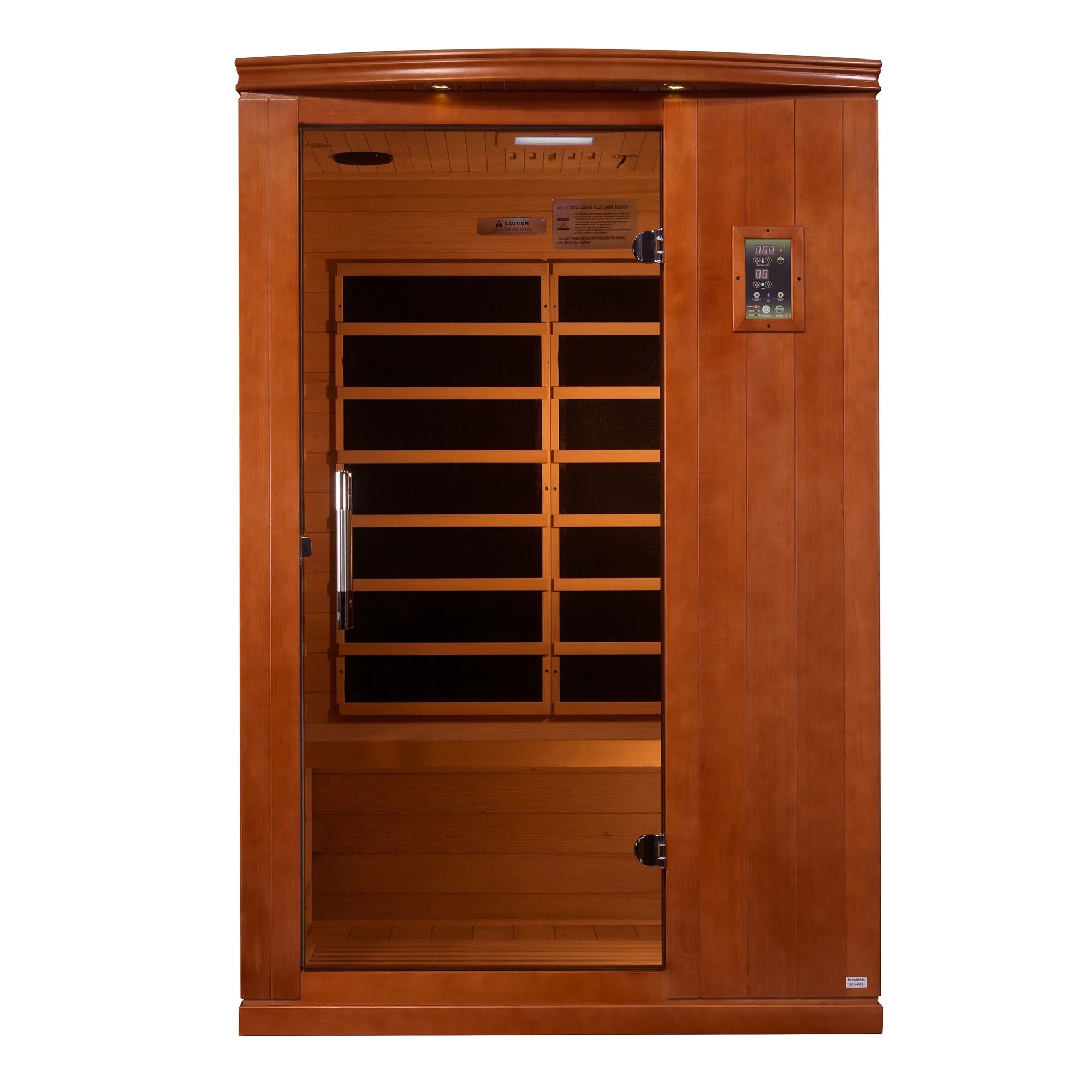 Venice 2-Person Low EMF FAR Infrared Sauna, Canadian Hemlock