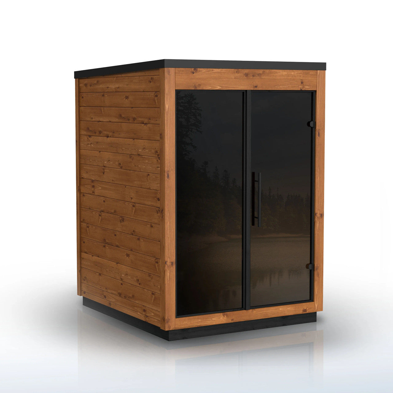Aris 2-Person Outdoor Thermowood Traditional Wet/Dry Sauna