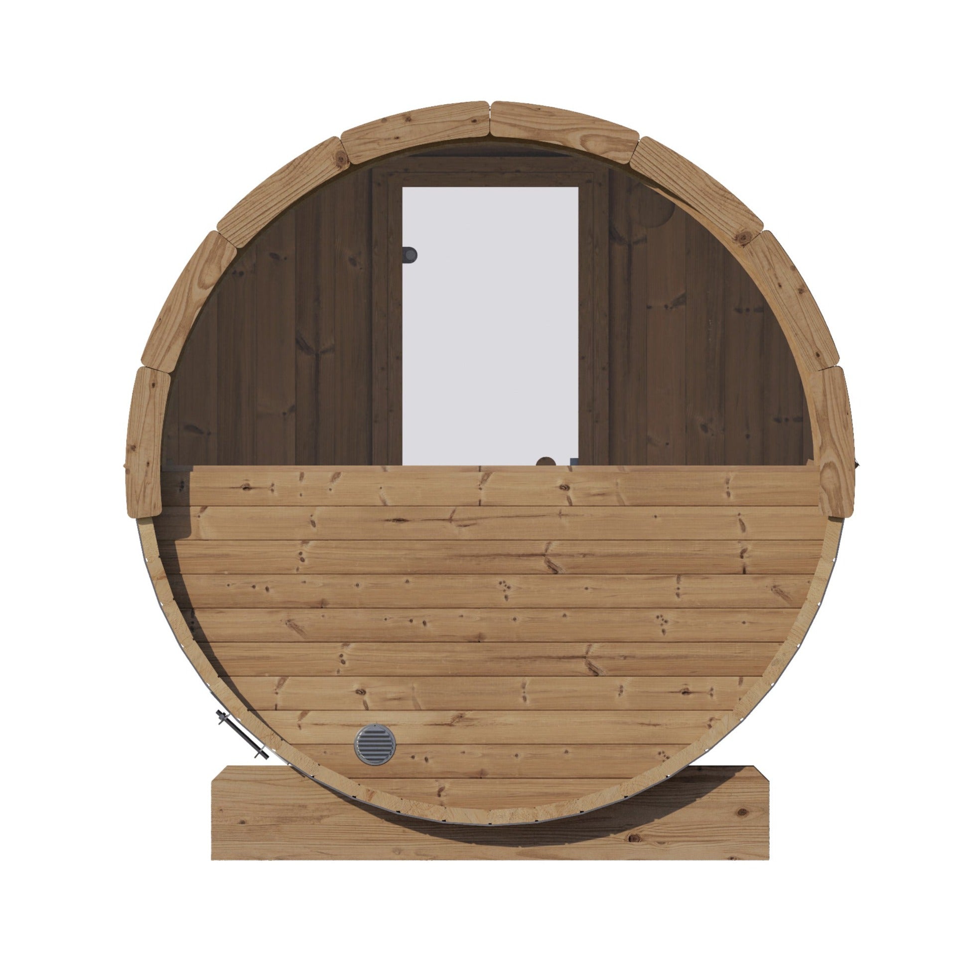 SaunaLife Model E6W 2-Person Outdoor Barrel Sauna