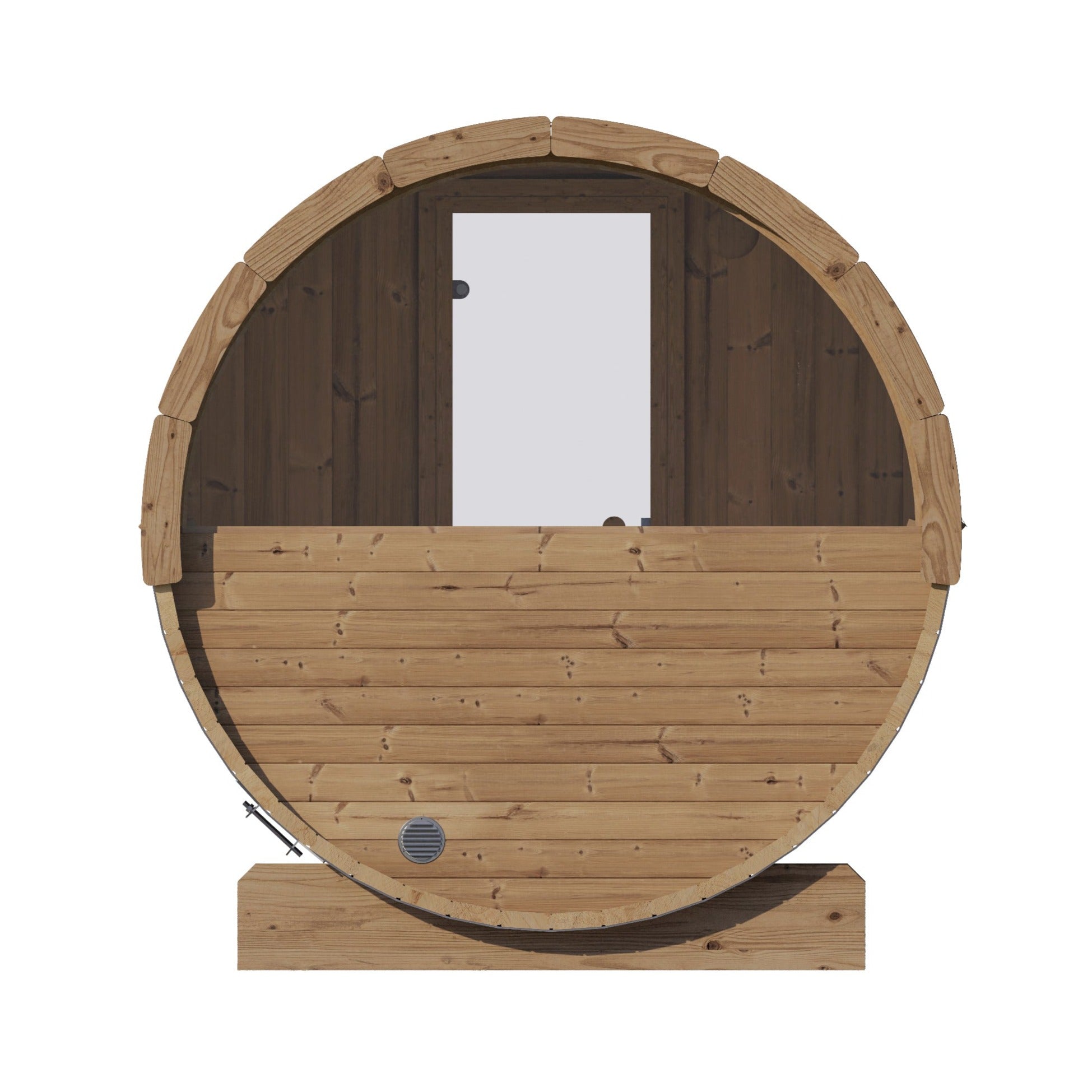 SaunaLife Model E7W 4-Person Outdoor Barrel Sauna