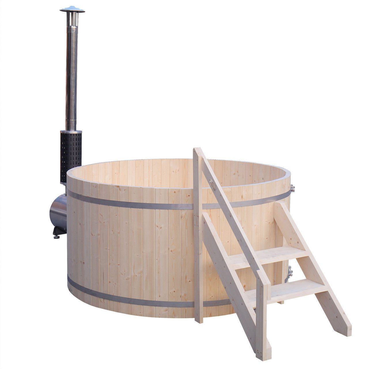 Wood-Fired Pine Hot Tub & Ice Bath – 4-5 Person