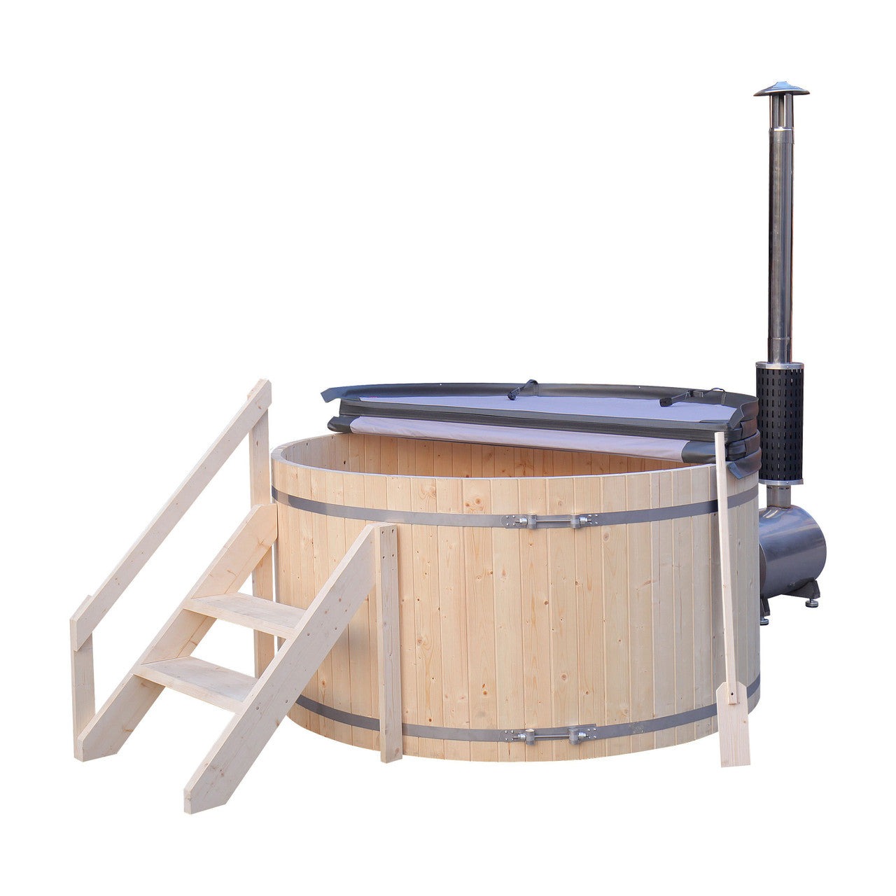 Wood-Fired Pine Hot Tub & Ice Bath – 4-5 Person