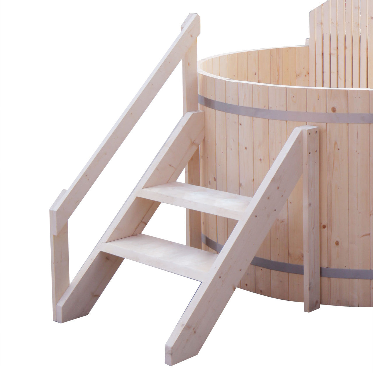 Wood-Fired Pine Hot Tub & Ice Bath with Internal Stove – 4-5 Person