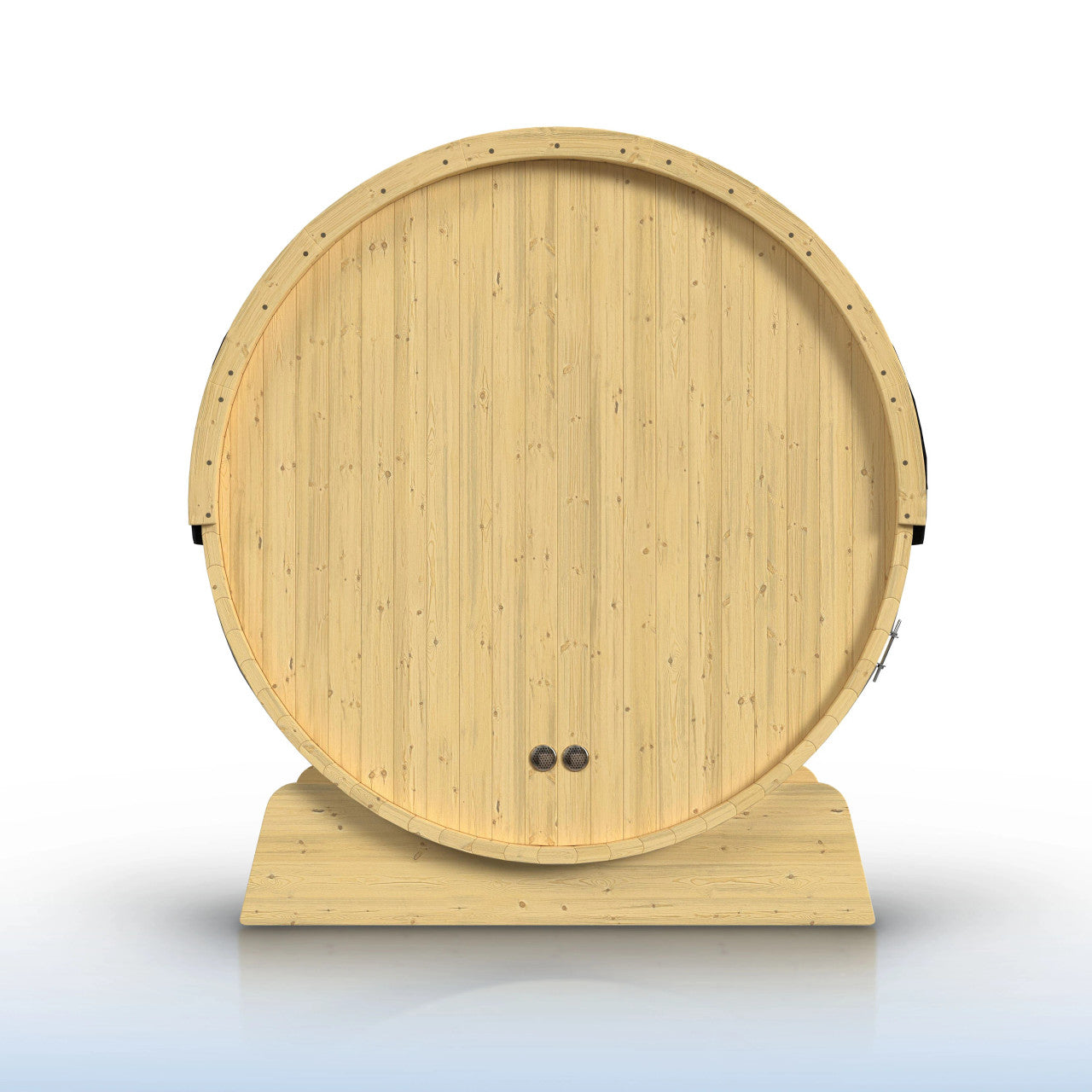 Anemona 6-8 Person Outdoor Finland Pine Traditional Barrel Wet/Dry Sauna with Porch