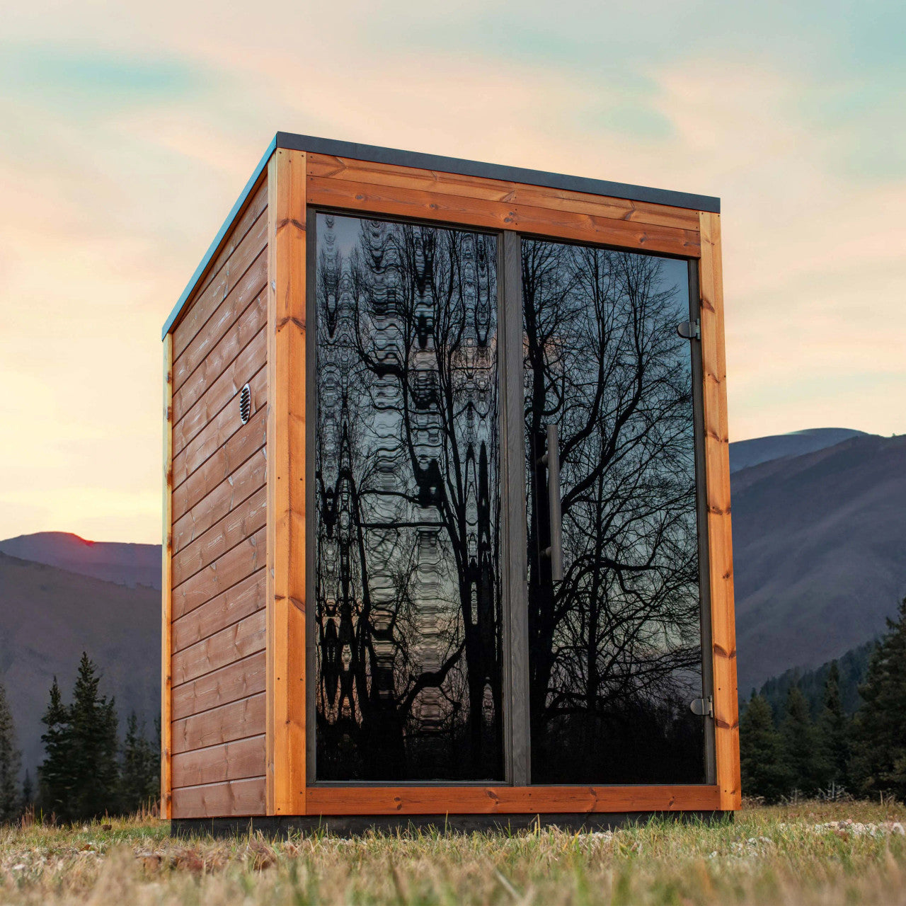Aris 2-Person Outdoor Thermowood Traditional Wet/Dry Sauna