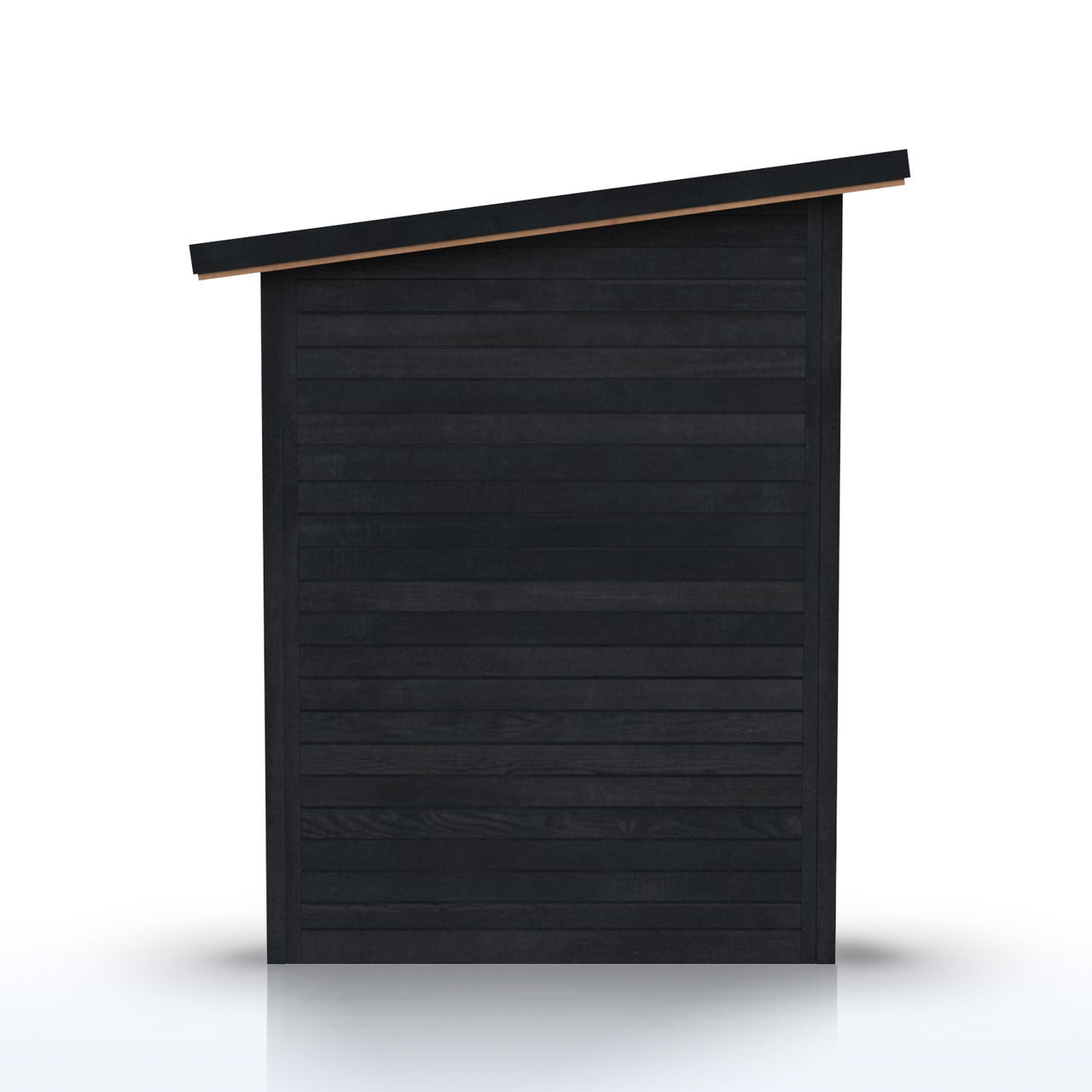 Selenia 4-Person Outdoor Red Cedar Traditional Wet/Dry Sauna with Black Accents