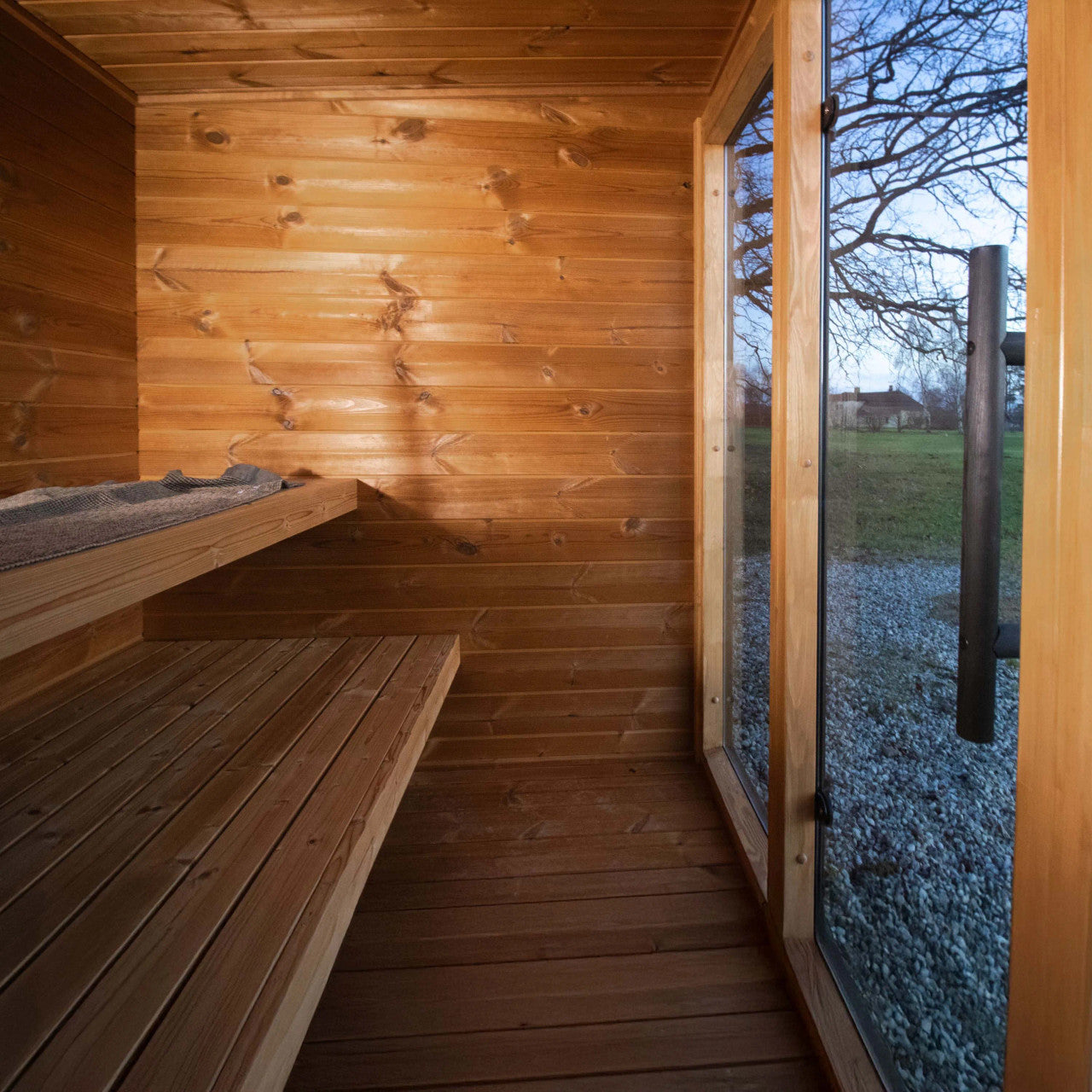 Aris 4-Person Outdoor Thermowood Traditional Wet/Dry Sauna