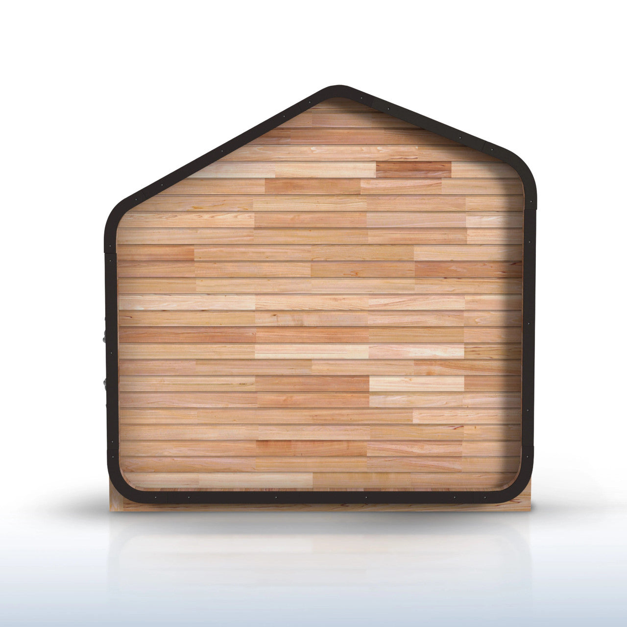 Bluet 6-Person Outdoor Red Cedar Traditional Wet/Dry Sauna with Black Accents