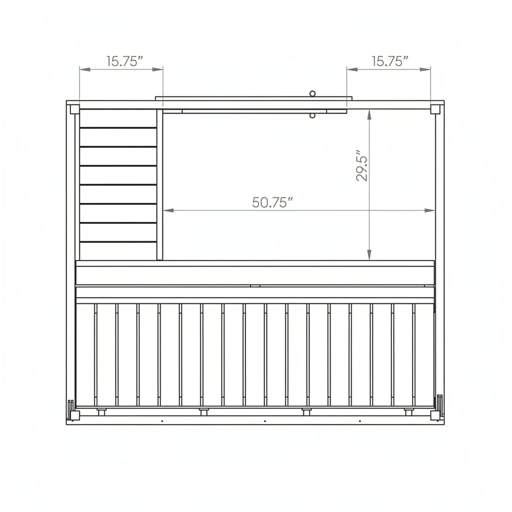 SaunaLife Model G2 4-Person Traditional Outdoor Sauna