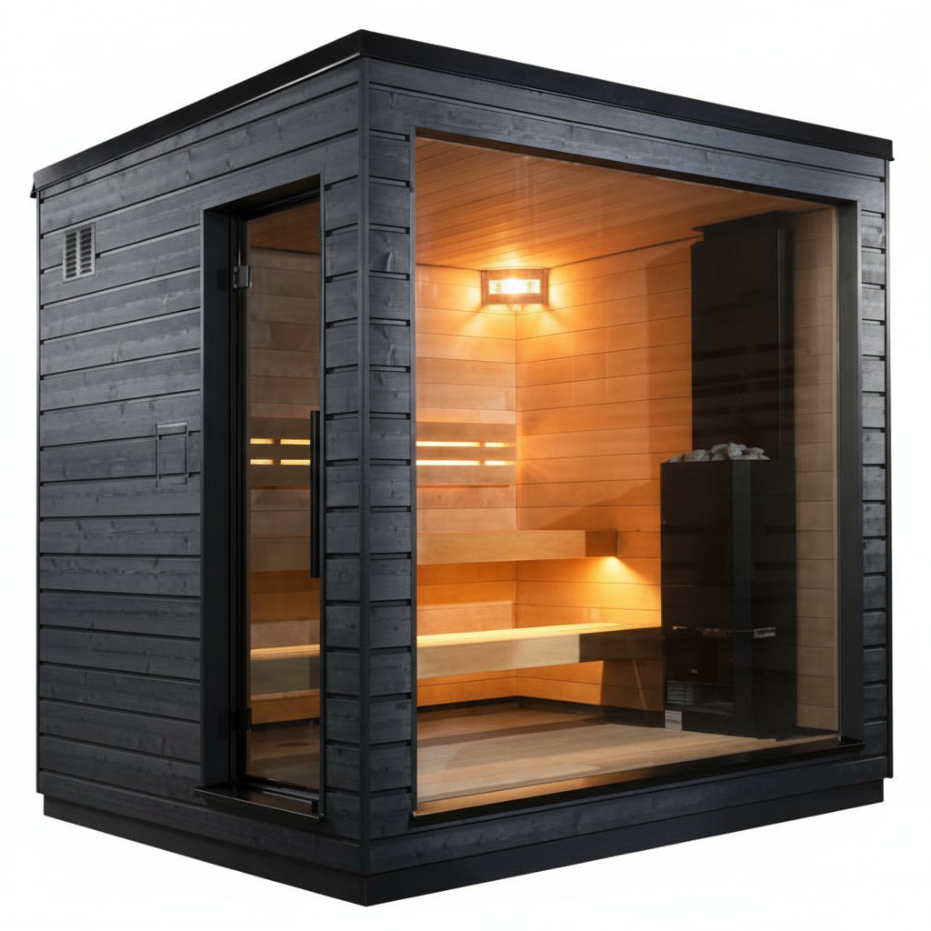 SaunaLife Model G6 Luxury Traditional Outdoor Sauna