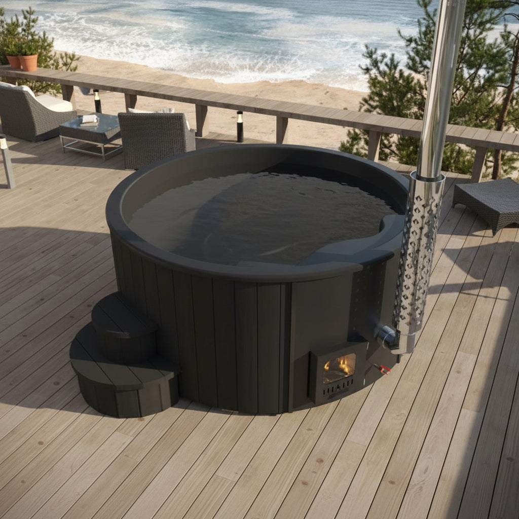 SaunaLife Model S4 Wood-Fired Hot Tub