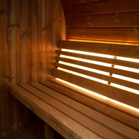 SaunaLife Model E7G 4-Person Outdoor Barrel Sauna