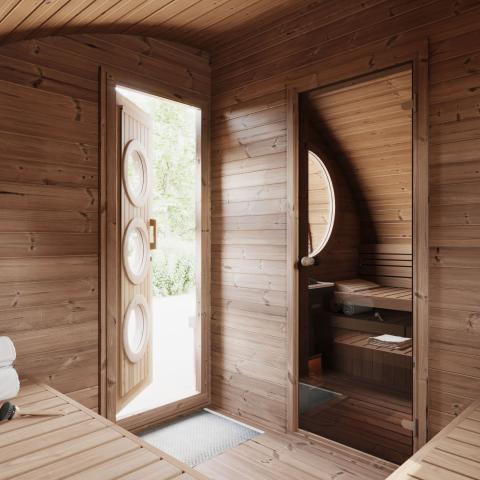 SaunaLife Model G11 8-Person Outdoor Traditional Sauna