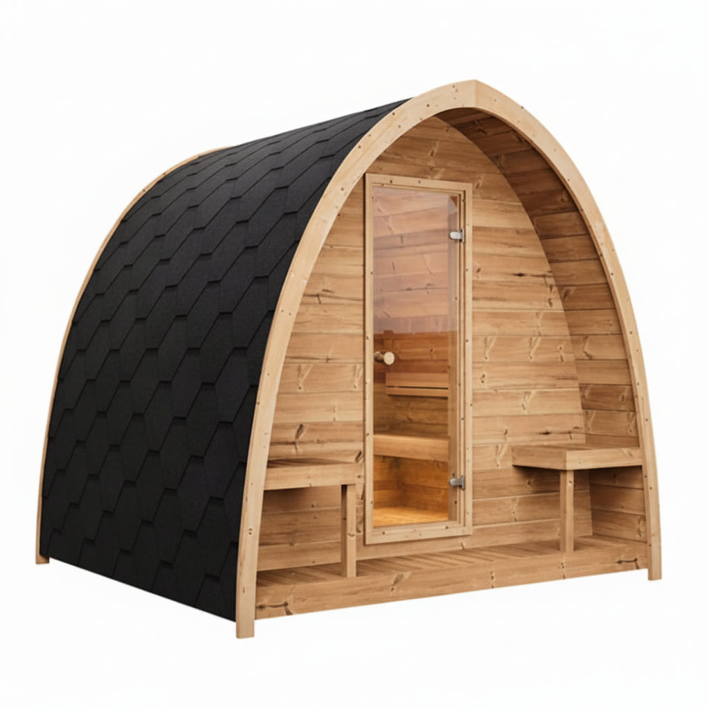 SaunaLife Model G3 6-Person Outdoor Traditional Sauna