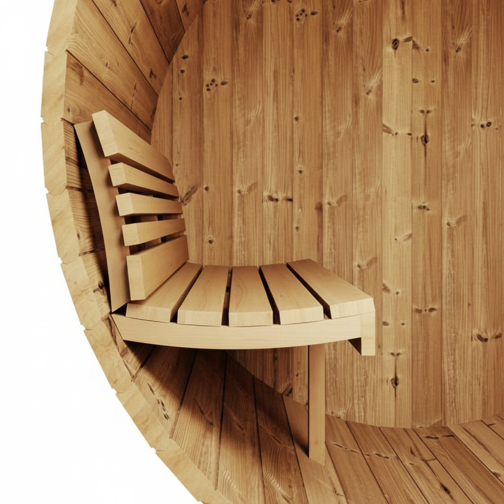 SaunaLife Model E8 6-Person Barrel Sauna