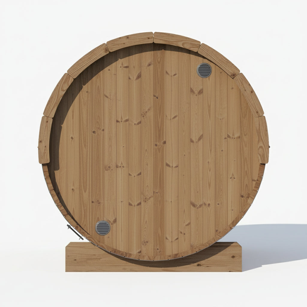SaunaLife Model E8 6-Person Barrel Sauna