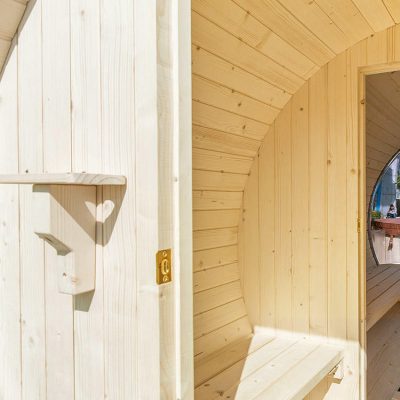 WAJA Panoramic View Cedar Barrel Sauna
