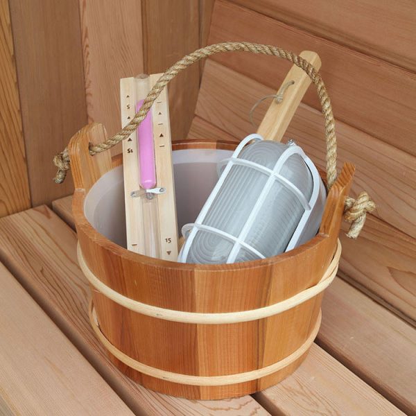 WAJA Cedar Barrel Sauna with Porch