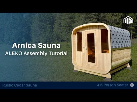 Arnica 6-Person Outdoor Rustic Cedar Traditional Square Wet/Dry Sauna