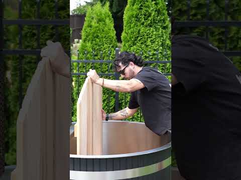 Stainless Steel Hot Tub & Cold Plunge Tub with Wood-Fired Heater – 1-3 People